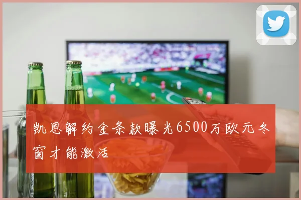 凯恩解约金条款曝光6500万欧元冬窗才能激活